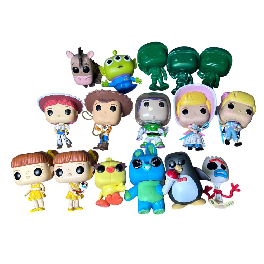 Funko Pop Disney Pixar Toy Story Figure Lot Woody Buzz Jessie Bo Peep Forky 14pc
